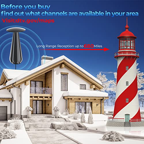 680+ Miles Range Tv Antenna For Smart Tv-Digital Hd Antenna,Amplified Indoor Antenna Aerial Air For Local Channel-Digital Hd Antenna Support 8K 4K Hdtv 1080P Fire Stick All Tvs #TOP3