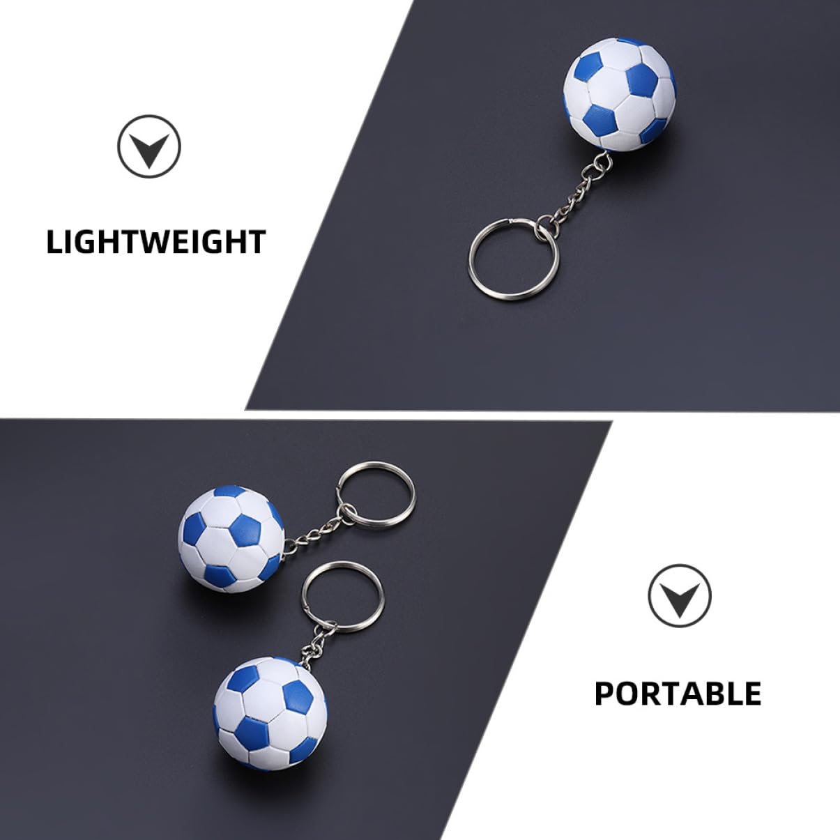Toddmomy Fußball Schlüsselanhänger Robuste Anhänger Für Taschen Und Schlüssel Dekoration Für Partys Und Für Weiße Designs
