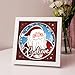 Custom Christmas 3D Paper Shadow Box,Personalized Santa Shadow Box, Family Name Layered Papercut Unique Gift for Christmas Day, Father Christmas Day Present for Baby Desktop Signs