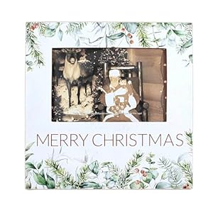 Plaque frame merry christmas  urban country home decor