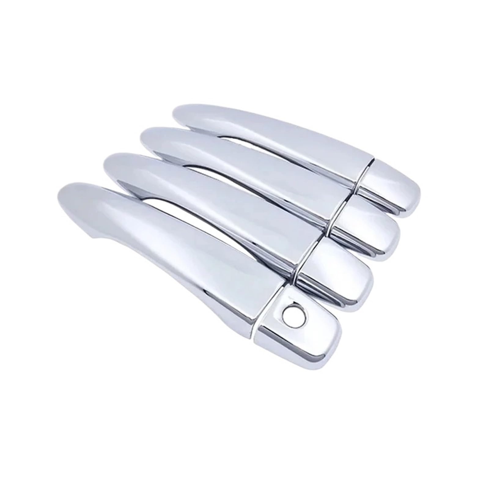 Ropaix 4Handle 1 Keyhole A Side Exterior Door Handle For Nissan For Navara Np300 For Frontier D23 2015-2023 Car Sticker Styling Chrome Door Handle Cover(4Handle 1 Keyhole A)