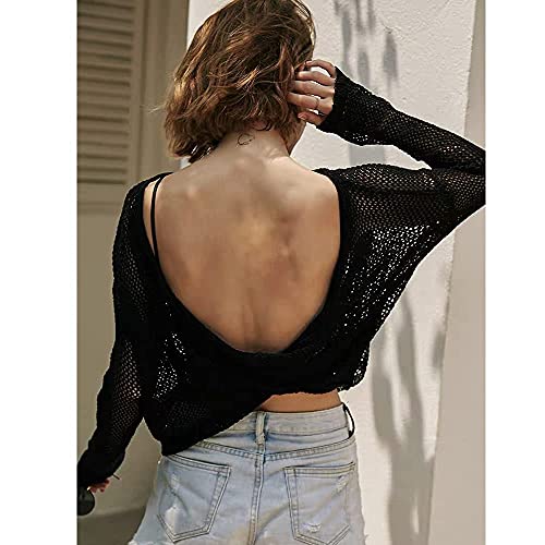 Forbaysy Low Back Bras For Women Sexy Backless Bralette With Convertible Strap Multiway For Low Back Dress Black #TOP6
