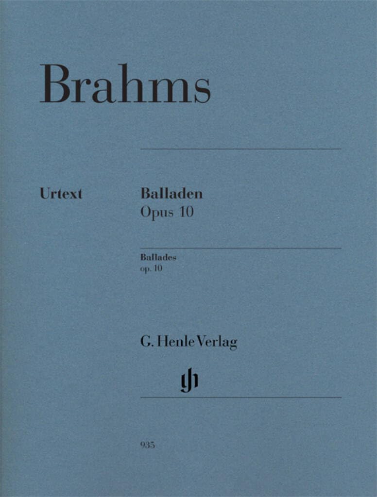 Ballades op.10 - Piano solo - (HN 935): Instrumentation: Piano solo