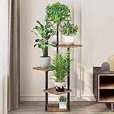 Simple Hogar Soporte para plantas para interiores y exteriores, soporte para plantas de 5 niveles para interiores y...