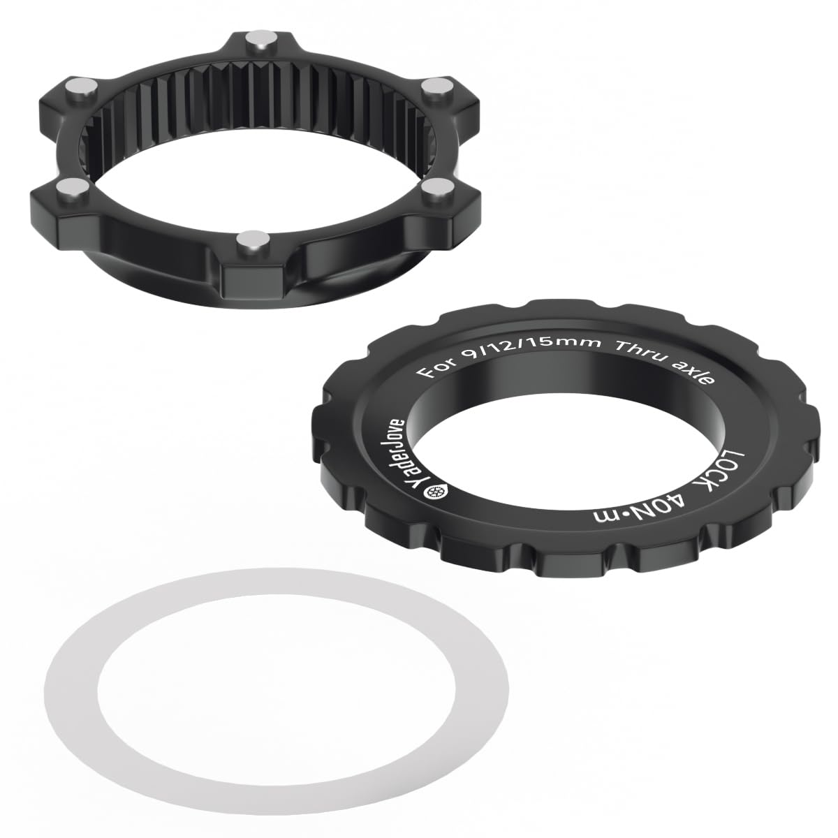 Bicycle Hub Centerlock to 6-Bolt Rotor Adapter 6-Bolt Rotors Disc Brake CenterLock Adapter 9/12/15mm hub axles
