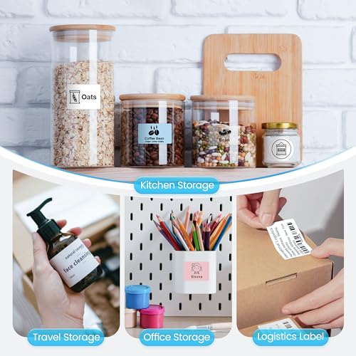 Image of POLONO 2 Inch Thermal Label Maker with 1 Roll Free Tape, Label Printer Shipping Label Tag Writer