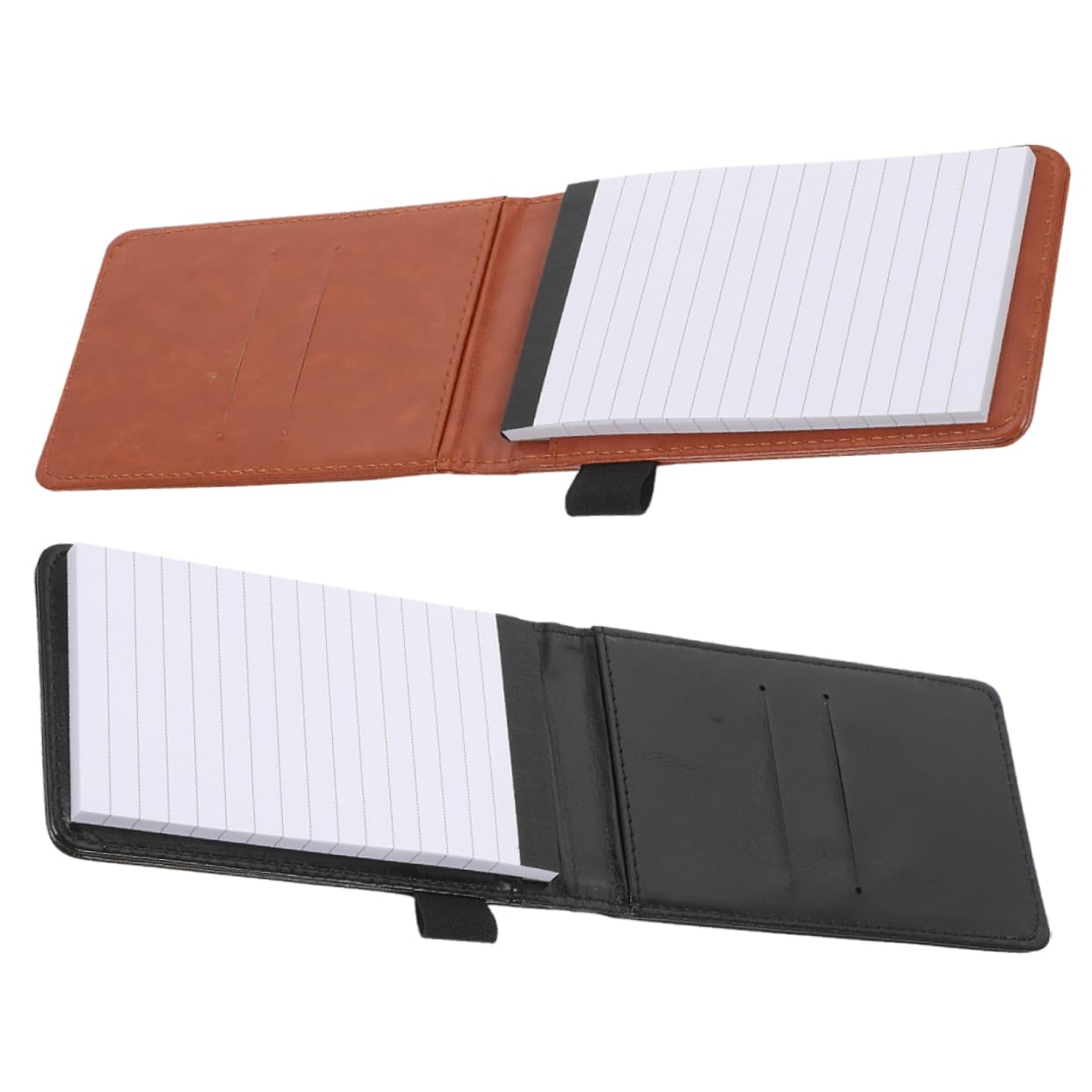 Lurrose 5 Ensembles Bloc-notes De Poche Workbook Journaling Notepad Cahier D'écriture Cahiers Fournitures Planificateur Horaire Carnet De Travail Cahier Pour Journal Faux Cuir 2 Pièces * 5
