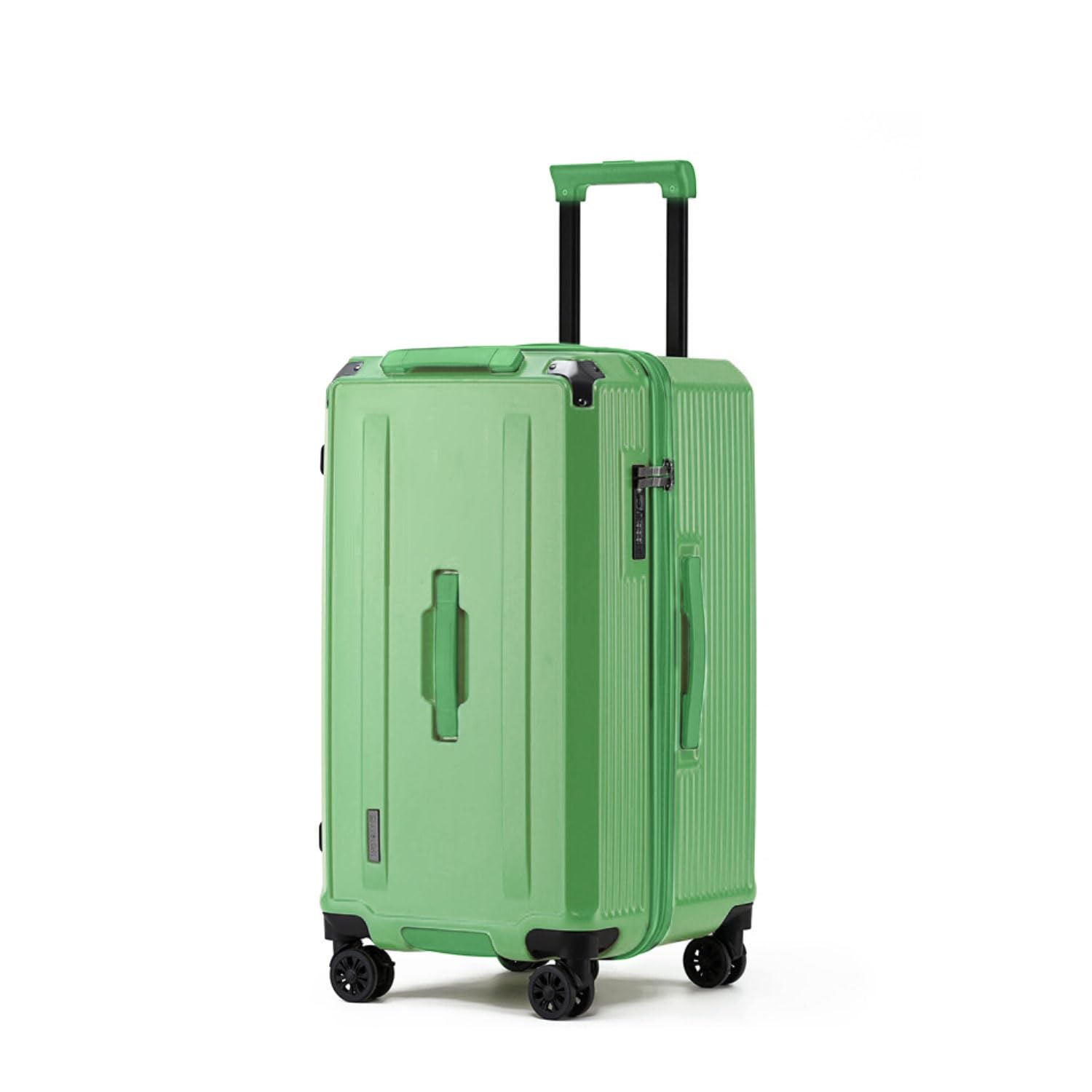 bimiti Suitcase, Carry Case, Silent Wheels, TSA Lock, 360° Rotation, Shock Resistant, Lightweight, Carry-on Approved, Hidden Hook Function, Large Capacity, For School, Travel, Business Trips, Large L/(76*40*38) green