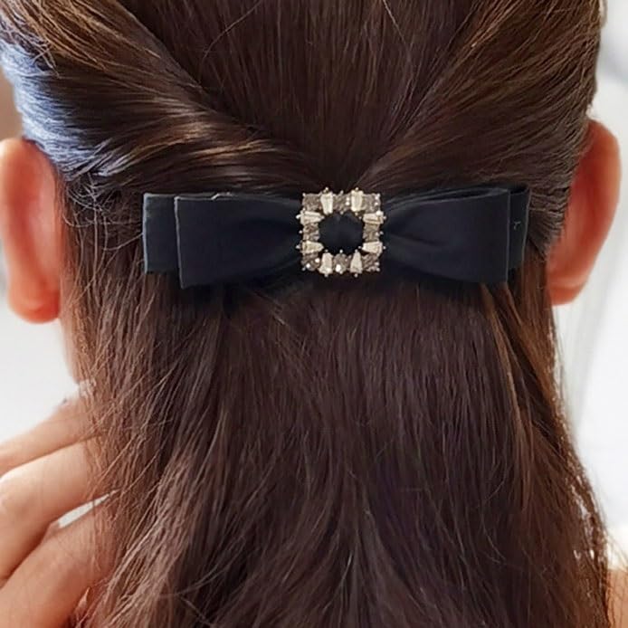 Barrette à cheveux nœud chic pour coiffure bureau et soirée