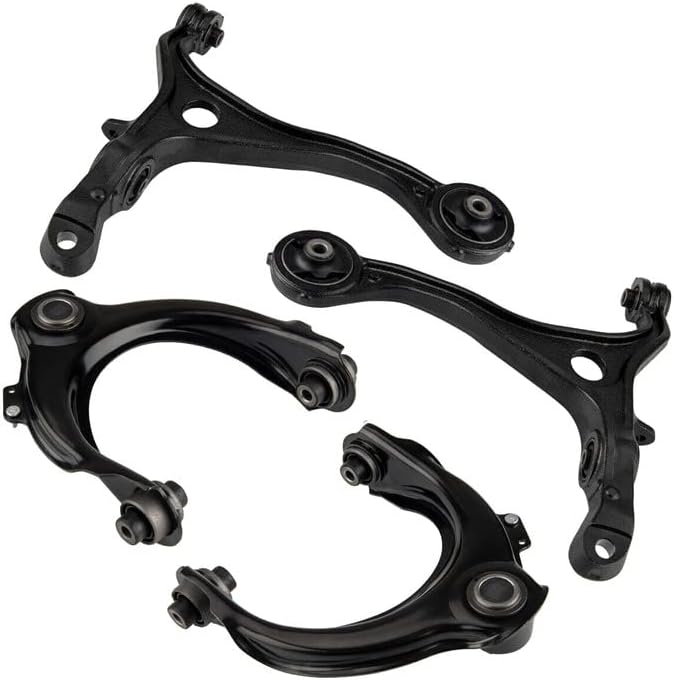 12pcs Lower Upper Control Arm Tie Rod Suspension Kit Compatible With 2003-2007 Accord (Exclude 2005 Accord EX Sedan 4-Door 3.0L) Replace K90457, K90456, EV80210, 51210SDAA01, 51210SDAA02