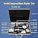 Zoienu 13pcs Welding Gauge Tool Set with Carry Case, Precision Metric Welding Inspection Ruler, Weld Seam Measurement Kit for Industrial Use, Accurate