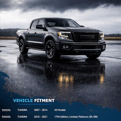 Image of Detroit Axle - 2pc Front Shocks for 2007-2021 Toyota Tundra - 2015-2021 SR, SR5, Limited, Platinum, 1794 Edition - 2 Front Shock Absorbers Replacement