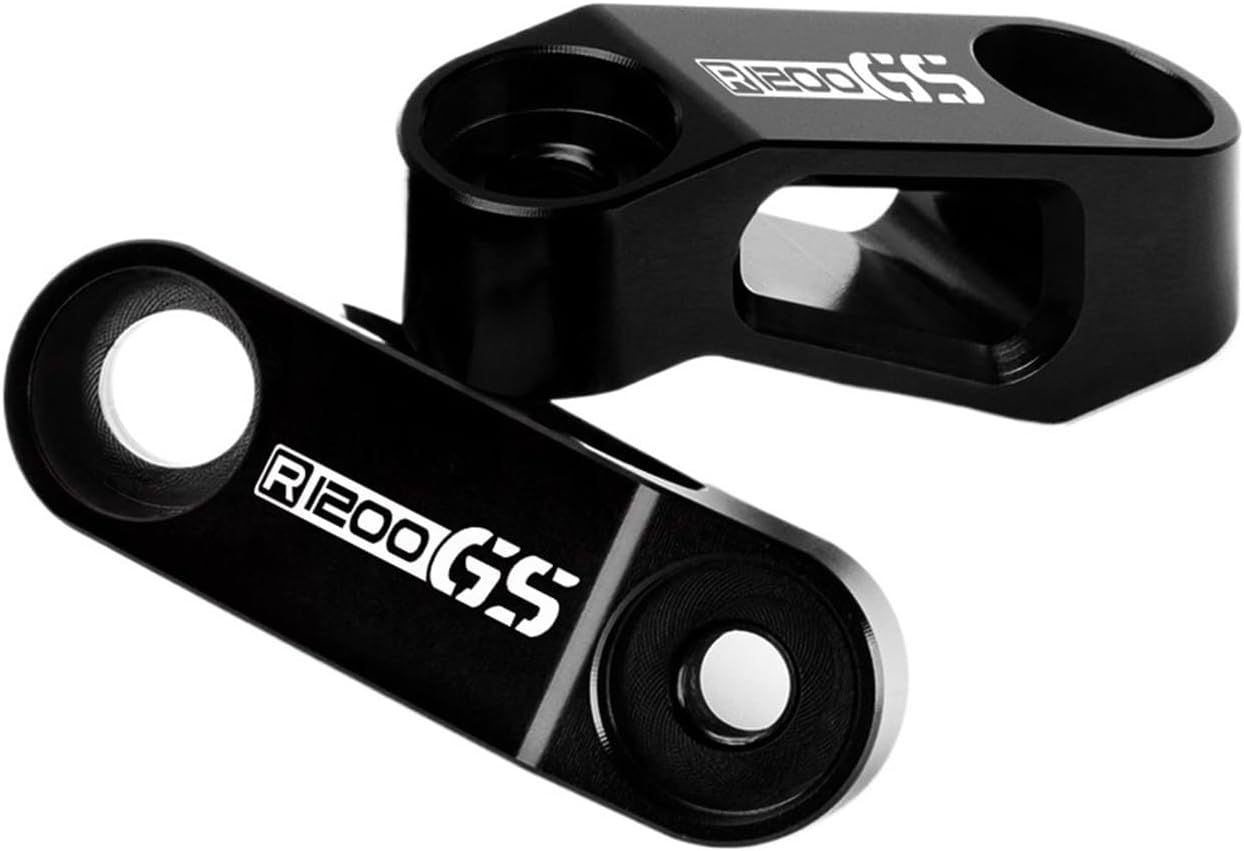 Motorcycle Accessories Compatible With BMW R1200 GS R1250 GS LC ADV Adventure R1200GS R1250GS HP Rear View Mirrors Extension Riser Extender(R1200GS-BLACK)