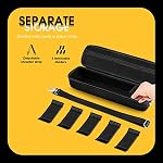 ProCase Trading Case de stockage de la carte avec 5 Diviseurs, magasin de valises de transport 1200 Cartes Durable Jouer à la carte jeu de voyage de la boîte de voyage MTG, Cartes contre l'humanité et jeu de société