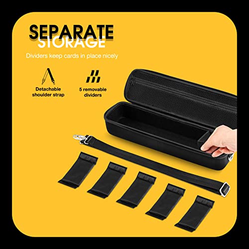 Procase Trading Card Storage Case Up To 1200 Cards With Shoulder Strap, Durable Playing Card Game Travel Box Top Loader Carrying Case For Mtg, Sports Card, Cards Against Humanity And Board Game #TOP2