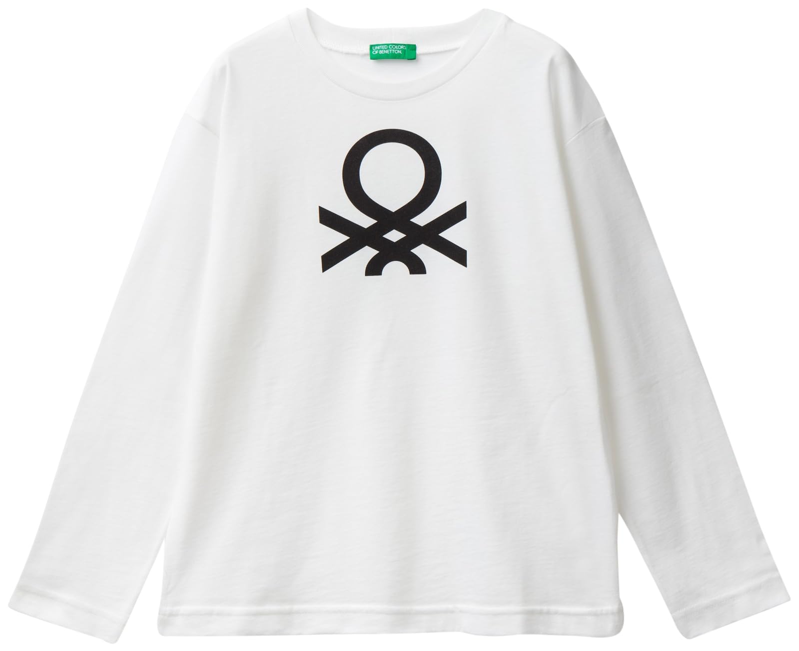United Colors of Benetton Camiseta M/L 3096c10d9, Camiseta Niños, Blanco (Bianco Latte 074), S