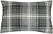 McAlister Textiles Angus | Sofakissen mit Füllung in Anthrazit Grau | 50 x 30cm | gewobenes Kariertes Tartan Muster | schottischer Landhausstil