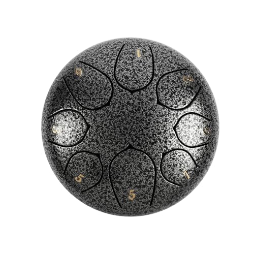 Rain Drum - Rain Drum for Garden Outside When It Rains Rains Drums for Outside Garden Chakra Drum for Rain Outdoor 6 Inches 8 Note Waterproof Musical Rain Drum Enjoy The Rain Symphon (K)