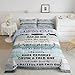 Erosebridal Camping Rules Bedding Set, Camper Comforter Set Queen for Kids Boys Teens Bedroom Decor, Rv Inside Decor Duvet Insert Rustic Farmhouse Barn Door Duvet Sets Cabin Room Decor,2 Pillow Cases