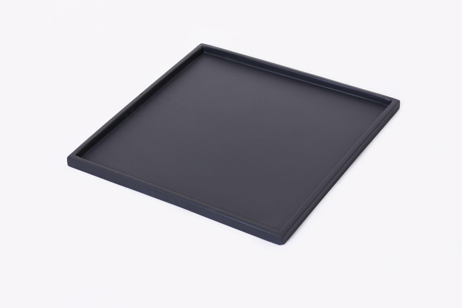 VIVANNO Soucoupe carrée pour bac à Plantes, Fibre de Verre résistante aux intempéries, 44x44 cm, idéale pour Pot de Fleurs