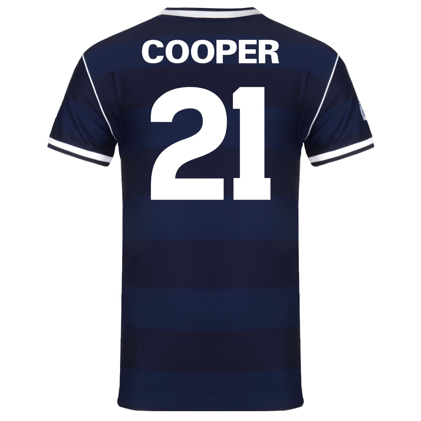 Scottish FA Scotland Mens Cooper 21 1986 Retro Shirt Navy Blue 3XL