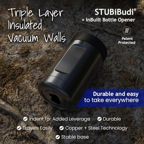 Image of Stainless Steel Beer Cooler With Bottle Opener, Vacuum Insulated Can Cooler 12 oz for Bottles Cans, 4-in-1 Universal Insulator Coozy for Bottles Cans, Beer Gifts for Men (Steel)