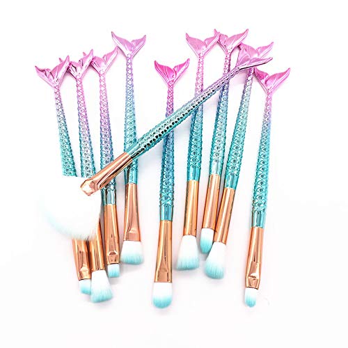 Mermaid Makeup Brush Set 8.00 (80 OFF Coupon)