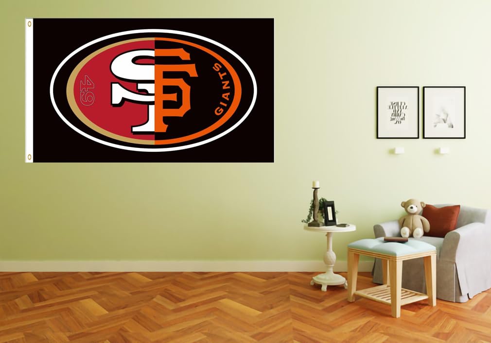 San Francisco 49ers Giants Stadtflagge – 90x150 Cm, Polyester, Für Wand & Mast, Sportfan-Deko