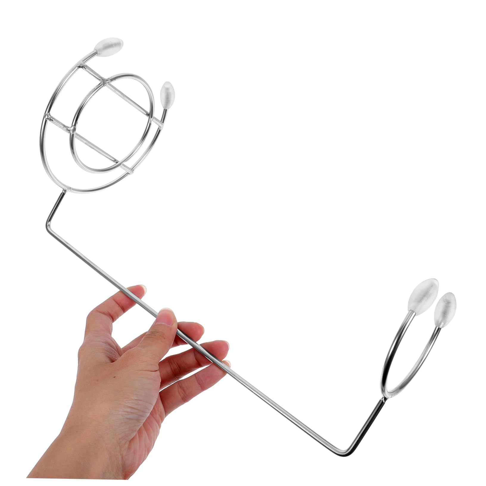 Alasum Rack Appendiabiti Accessorio Barbecue Portatile per Barbecue in Acciaio Inossidabile 2 Pezzi, Pratico e Smontabile per Uso All'aperto