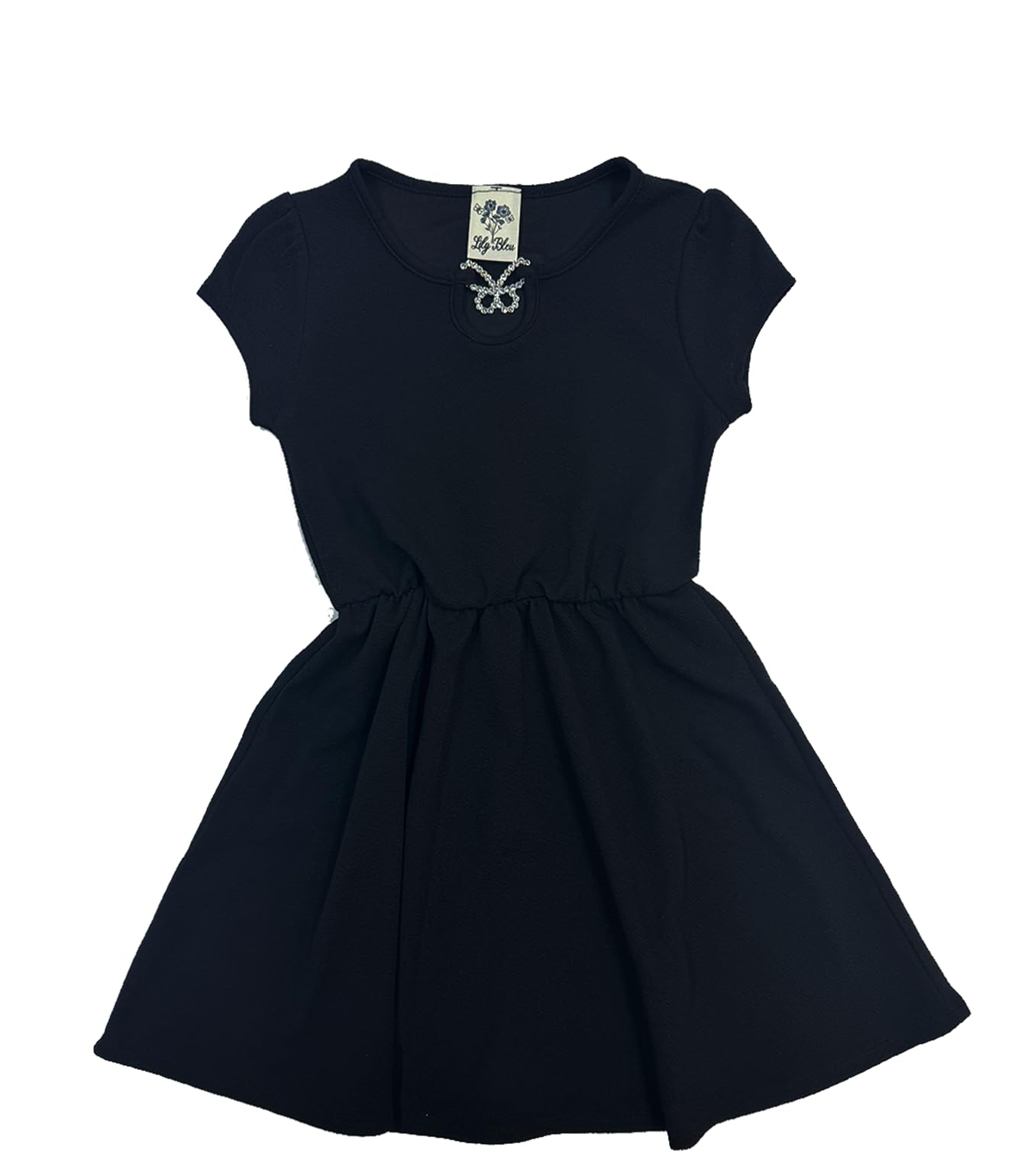 Lily Bleu Girls Skater Dress With Rhinestone Hardware Desertcart