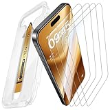 MRGLAS 4-Pack TOP 9H+ Glass for iPhone 16 Pro Max Screen Protector [Auto Alignment Kit] [10X Military Protection] UNBREAK Tempered Glass for 16 ProMax 6.9 inch Longest Durable Case-Friendly
