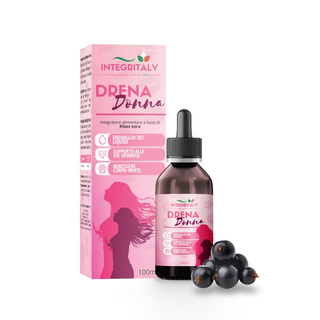 Ribes Nigrum Nero Diuretico Drenate Antiallergico Liquido in gocce 100 ML per Ritenzione Idrica Allergie e Salute Vie Urinarie e Respiratorie in Gocce Made in Italy