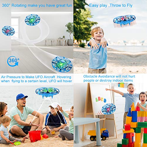 KToyoung Hand Operated Drones for Kids Adults,Hands Free Mini Drone Small Flying Ball Toy UFO Drone Indoor Outdoor Motion Sensor Helicopter Ball Toys for Kids 6 7 8 9 10 and Up Years Boys Girls Gift