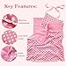 Baby Doll Accessories Dollhouse Bedding Set - Doll Blanket, Pillow & Mattress Playset for 18