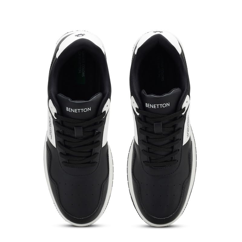 Image of United Colors of Benetton Mens United Colors of Benetton Solid Lace-up Sneakers Sneaker