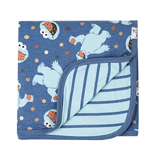 Image of Copper Pearl Three-Layer Baby Blanket: Soft Quilts for Boys & Girls | Breathable Cozy Toddler & Newborn Blanket | Premium Polyester/Rayon 46x46 | Cookie Monster