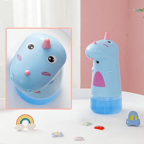 Miniatura 6 de Dispensador automático de jabón para niños, lindo dispensador de jabón espumoso de dinosaurio para niños, dispensador de jabón sin contacto,