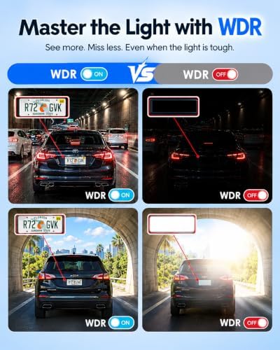 4K Dash Cam Front and Rear, HDR Night Vision, Parking Mode,App Control — 사진 4