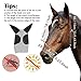 Multicolor Horse Face Mask Prevent-Fly Breathable Stretchy Knitted Mesh Riding Equestrian Equipment for Horse(Light Grey)