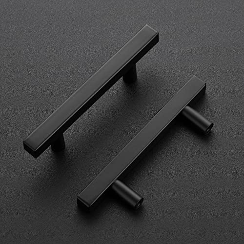 Ravinte 50 Pack Black Cabinet Handles 3 Inch Square Cabinet Pulls Matte Black Square Hardware for Kitchen Cabinets - 5 Inch Total Length by Ravinte - Image 5