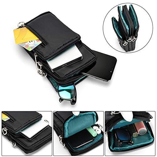 Golden Pearl Women Cell Phone Purse Wristband Sport Armband Wallet Travel Crossbody Cell Phone Purse For Galaxy S10 Plus S9 Plus A50 A7 J7,Oneplus 6T,Htc U12 thumb #2