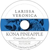 Kona Pineapple Costa Rica Coffee (Single Serve K-Cup Pods) (Gourmet, Naturally Flavored, Whole Coffee Beans) (12 pods, ZIN: 576687)