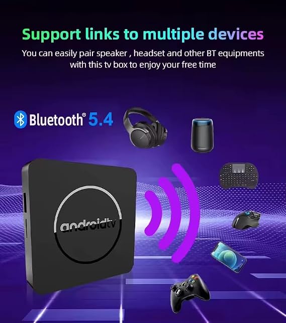 Android 14 TV Box Q10 Allwinner H313, 2GB RAM 16GB ROM, 8K UHD Media Player, Dual WiFi 2.4G/5G + BT5.4, Quad-Core Cortex-A53, Mali-G31 GPU, Voice Control Set Top Box