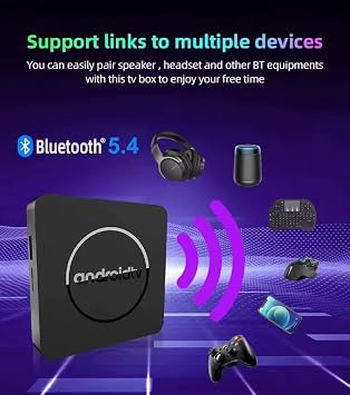 Android 14 TV Box Q10 Allwinner H313, 2GB RAM 16GB ROM, 8K UHD Media Player, Dual WiFi 2.4G/5G + BT5.4, Quad-Core Cortex-A53, Mali-G31 GPU, Voice Control Set Top Box