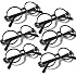 Black Wizard Glasses Plastic Halloween Costume Glasses Round Frame No Lens for St Patrick's Day Wizard Party Favors