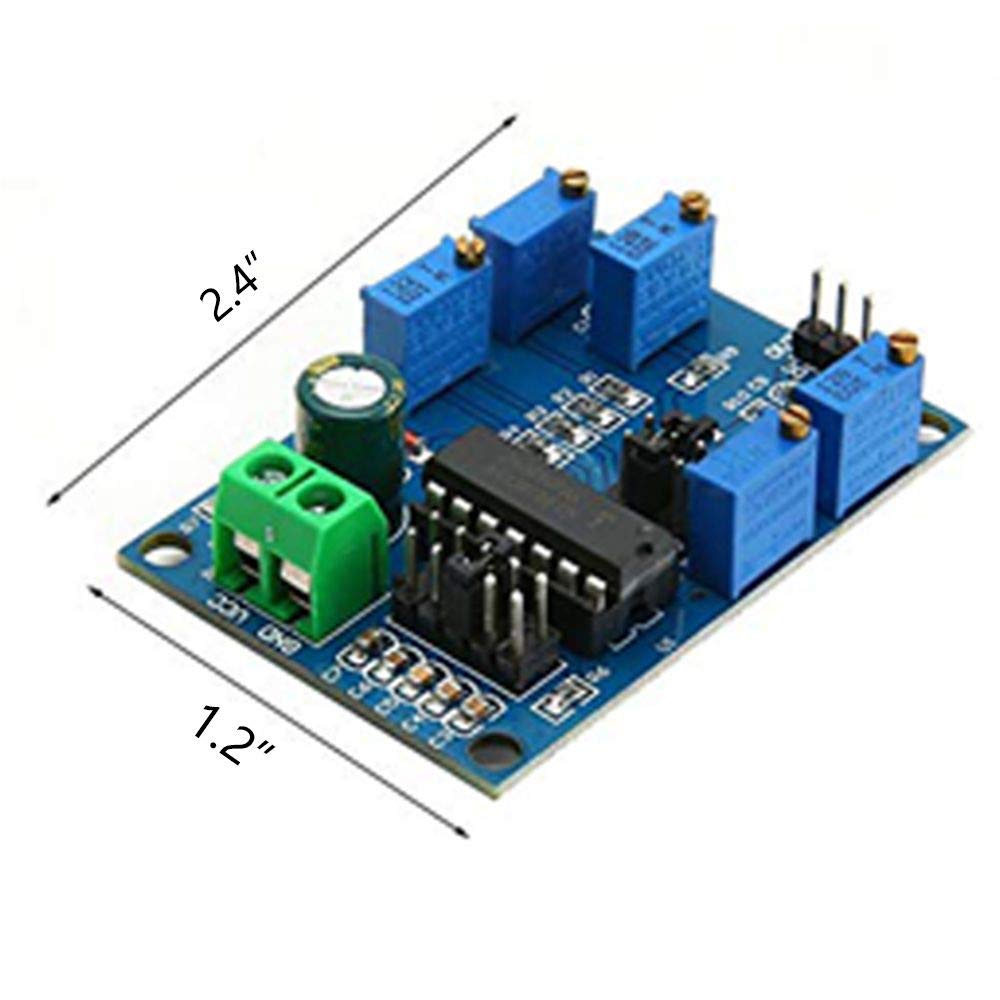 DAOKI Signal Generator Module ICL8038 Medium Low Frequency Signal Source 10Hz-450KHz Triangle Square Wave Triple Waveform Generator Module with 3 Pin Jump Wire