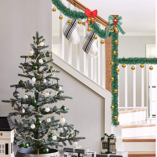 Rocinha 100 Ft Non-Lit Holiday Garland, Christmas Garland Green Holiday Decor For Outdoor Or Indoor Use, Artificial Pine Garland Soft Greenery Garland For Holiday Wedding Party Decoration #TOP4