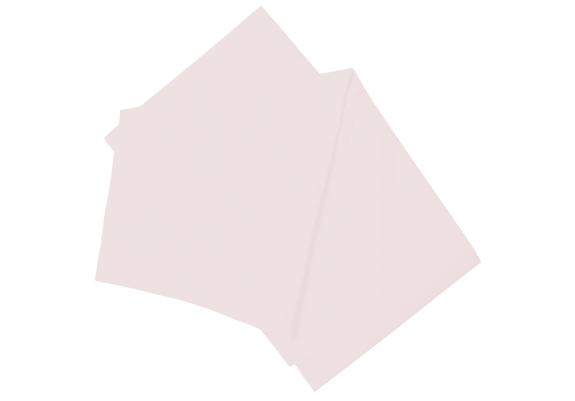 Belledorm Powder Pink Pink Flat Sheet, 200 Thread Count Percale (Double, )