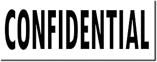 Large Pre-Inked Office Stamp, Confidential Stamp with Black Ink, Ideal for Human Resources Manager, 7/8 x 2-1/4, Ensures Privacy and Confidentiality in Document Handling, Quality and Durable