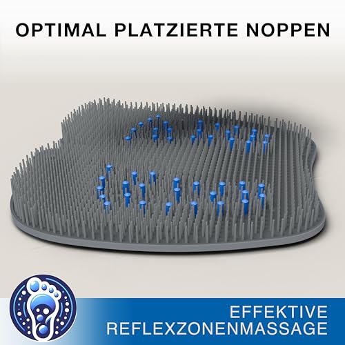 VMbathrooms Fußzauber Das Original | Rutschfeste Fußbürste für Massage & Fußreinigung | Silikon Fußwaschmatte für die Dusche | Fußschrubber mit Peeling Effekt 5